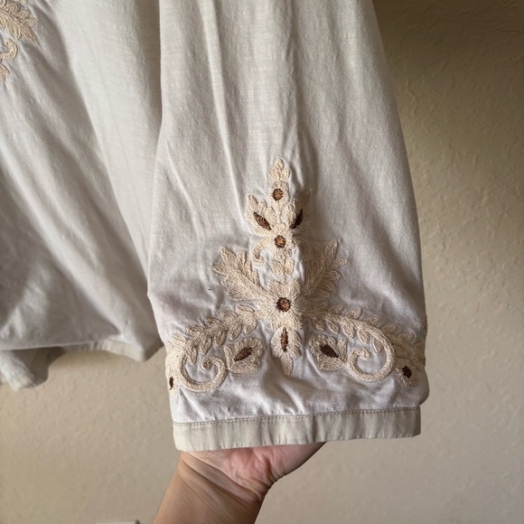 Soft Surroundings | Women's Boho Embroidered Sea Pines Tunic Top Size 2X - Picture 7 of 10